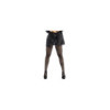 Collant résille noire transparent imprimé 
